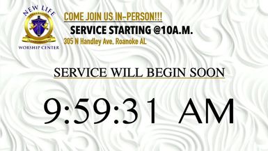 2025-04-27 New Life Worship Center, Roanoke, AL Welcome to New Life Worship Center