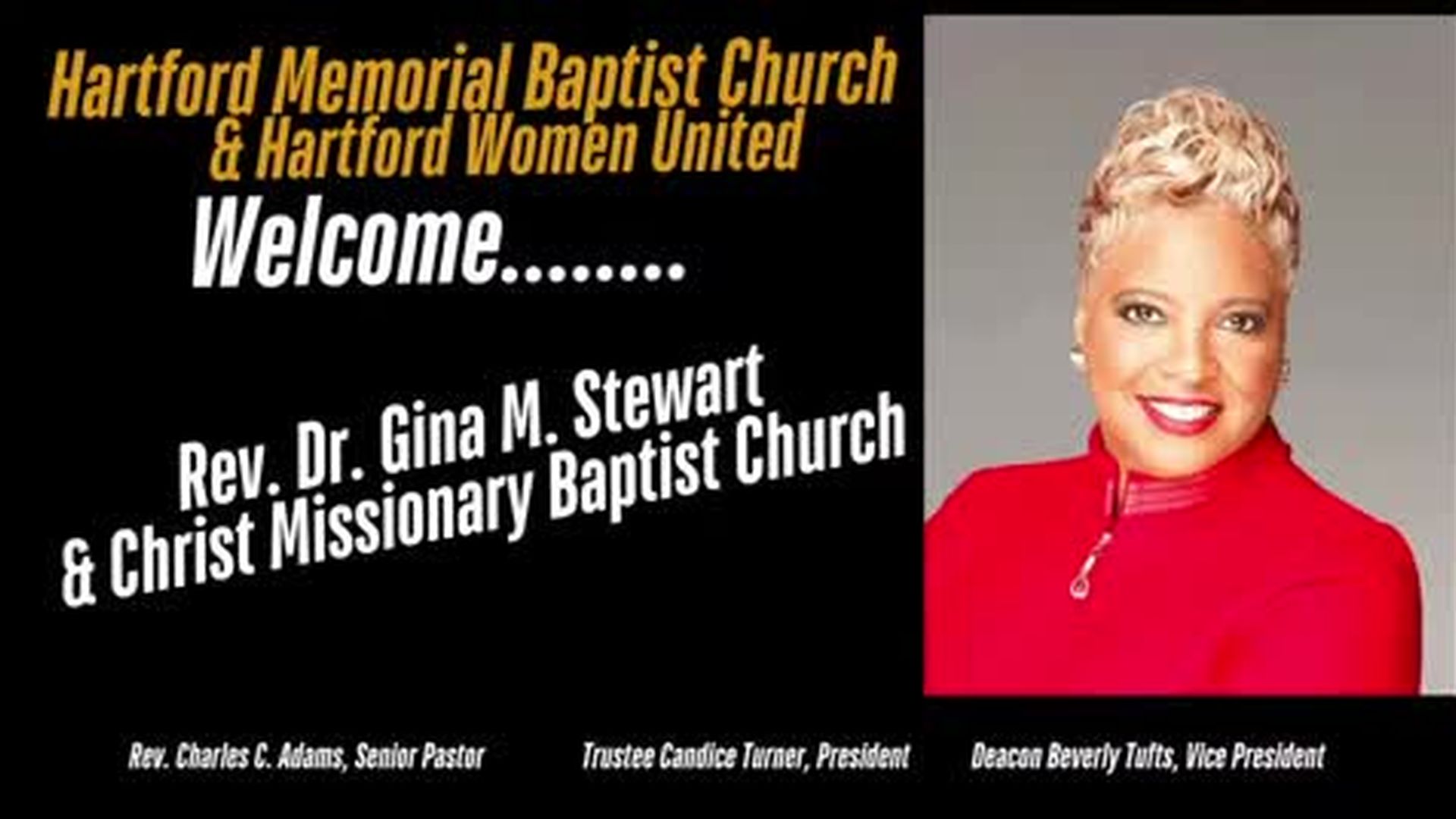 HMBC Detroit - Sunday, September 28, 2025 -7:30AM - Rev. Dr. Gina M. Stewart