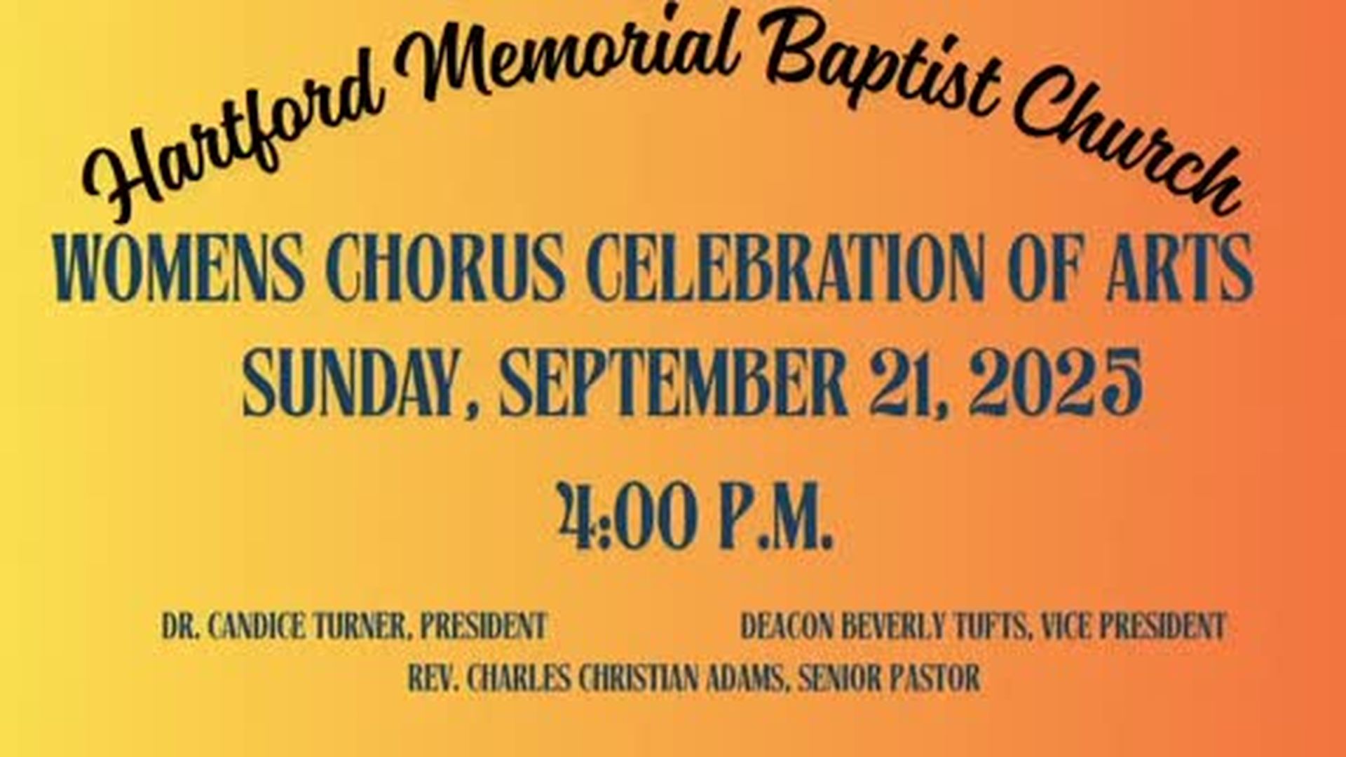 HMBC Detroit - Sunday, September 21, 2025 -4:00 PM - Women's Month Musical