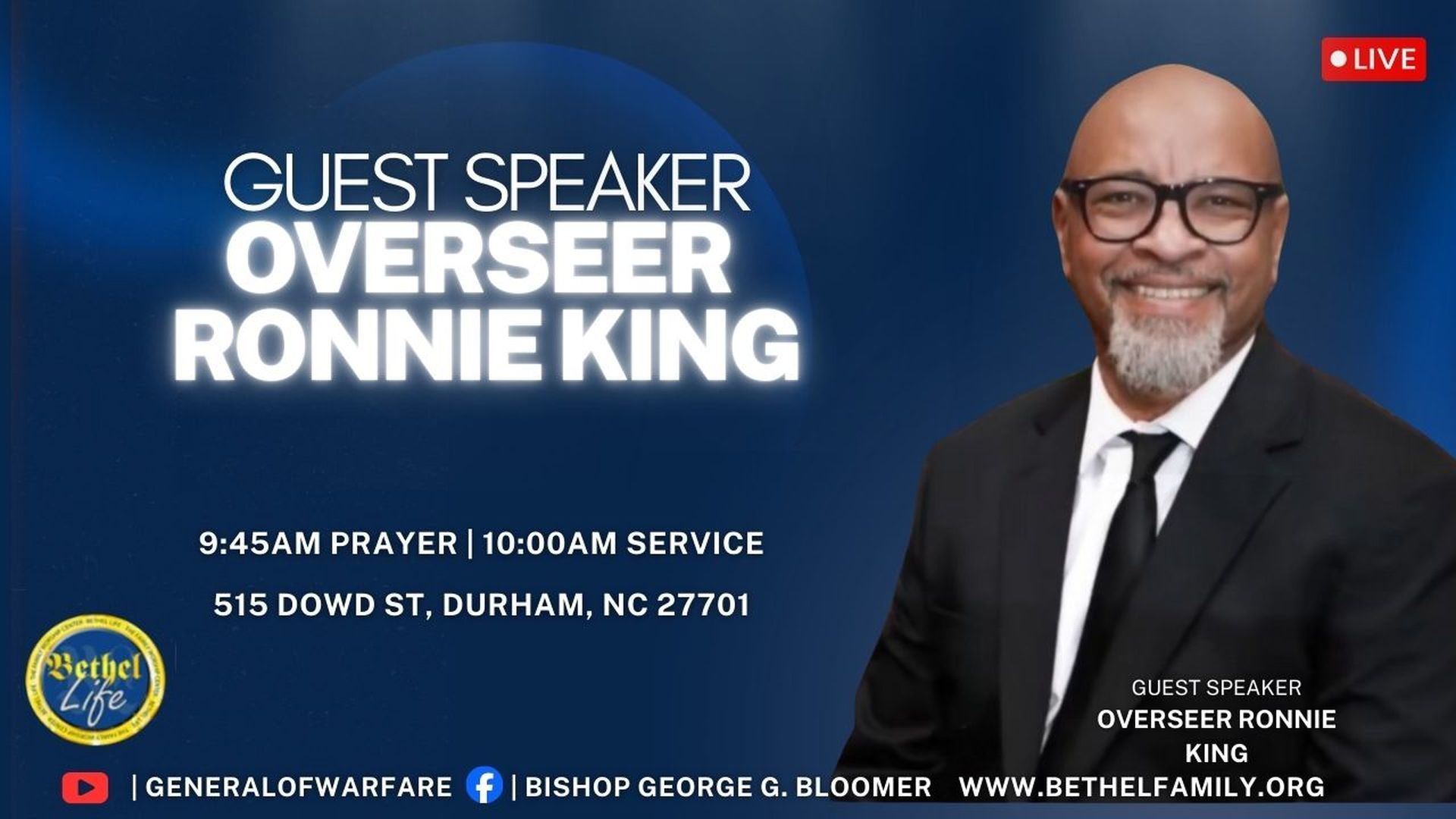 Sunday Service @ Bethel Family Worship Center - Feb 08, 2026