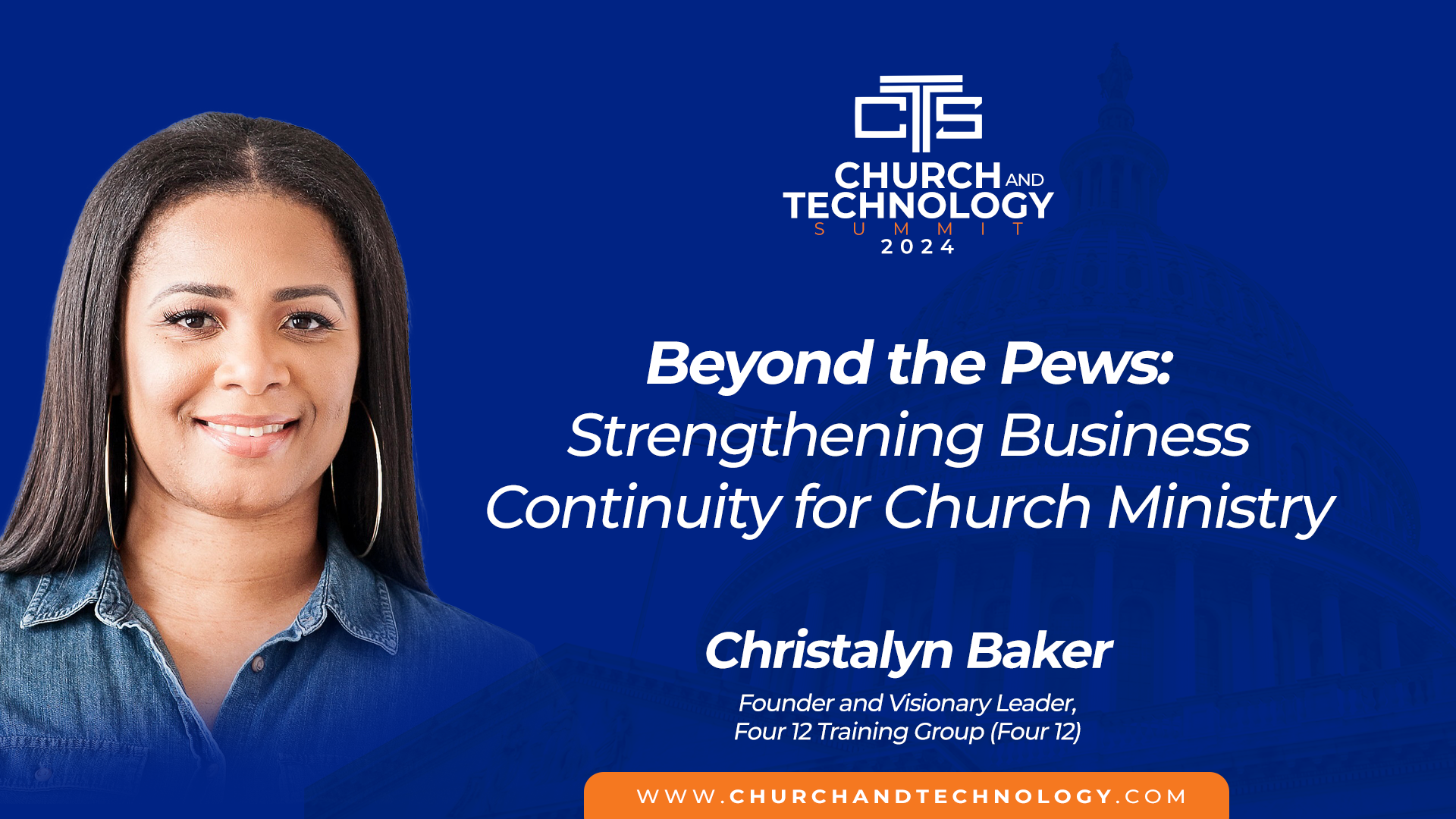 10/09 - Christalyn Baker - Beyond the Pews: Strengthening Business Continuity for Church Ministry 2:00pm