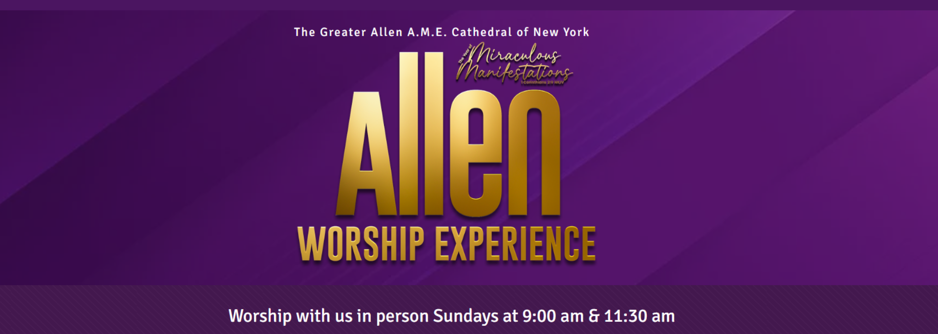 Sunday Worship Experience category