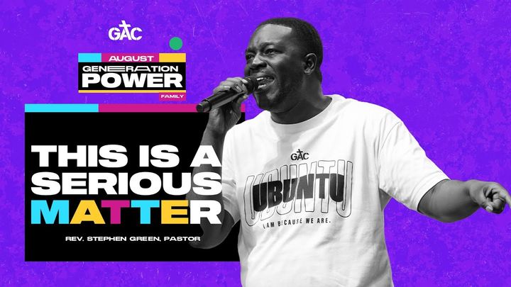 This Is A Serious Matter ⁄⁄ Pastor Stephen Green
