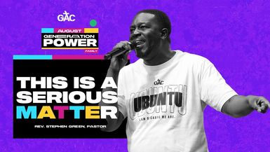 This Is A Serious Matter ⁄⁄ Pastor Stephen Green
