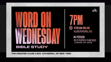 Word on Wednesday Bible Study with Pastor Stephen A. Green ¦ 09_18_24