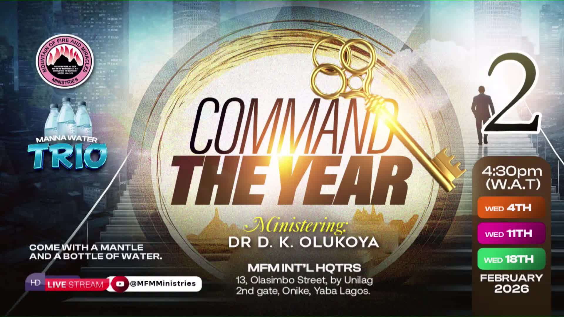 STRATEGIES TO COMMAND THE YEAR  (2) - MFM MANNA WATER 11-02-2026   DR D.K. OLUKOYA