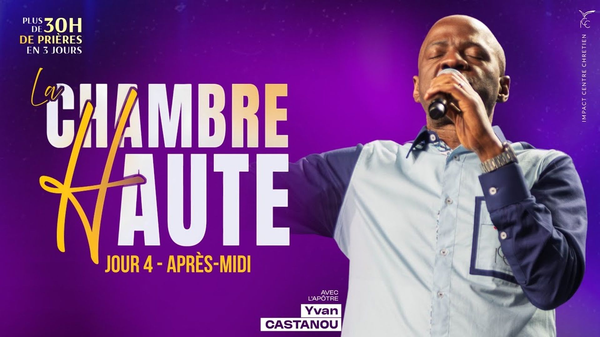 J4 - 13h00 ; ⁠Dieu augmente ta sensibilité spirituelle dans la Chambre Haute - Apôtre Yvan CASTANOU