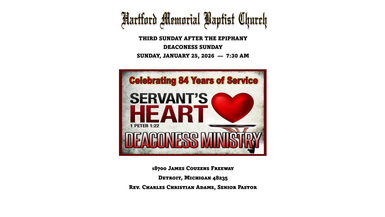 Third Sunday after the Epiphany Deaconess Sunday - Jan 25, 2026