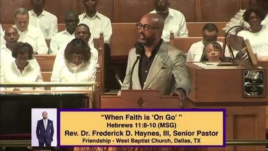 HMBC Detroit - Sunday, August 10, 2025 - 7:30AM - Rev. Dr. Frederick D. Haynes, III