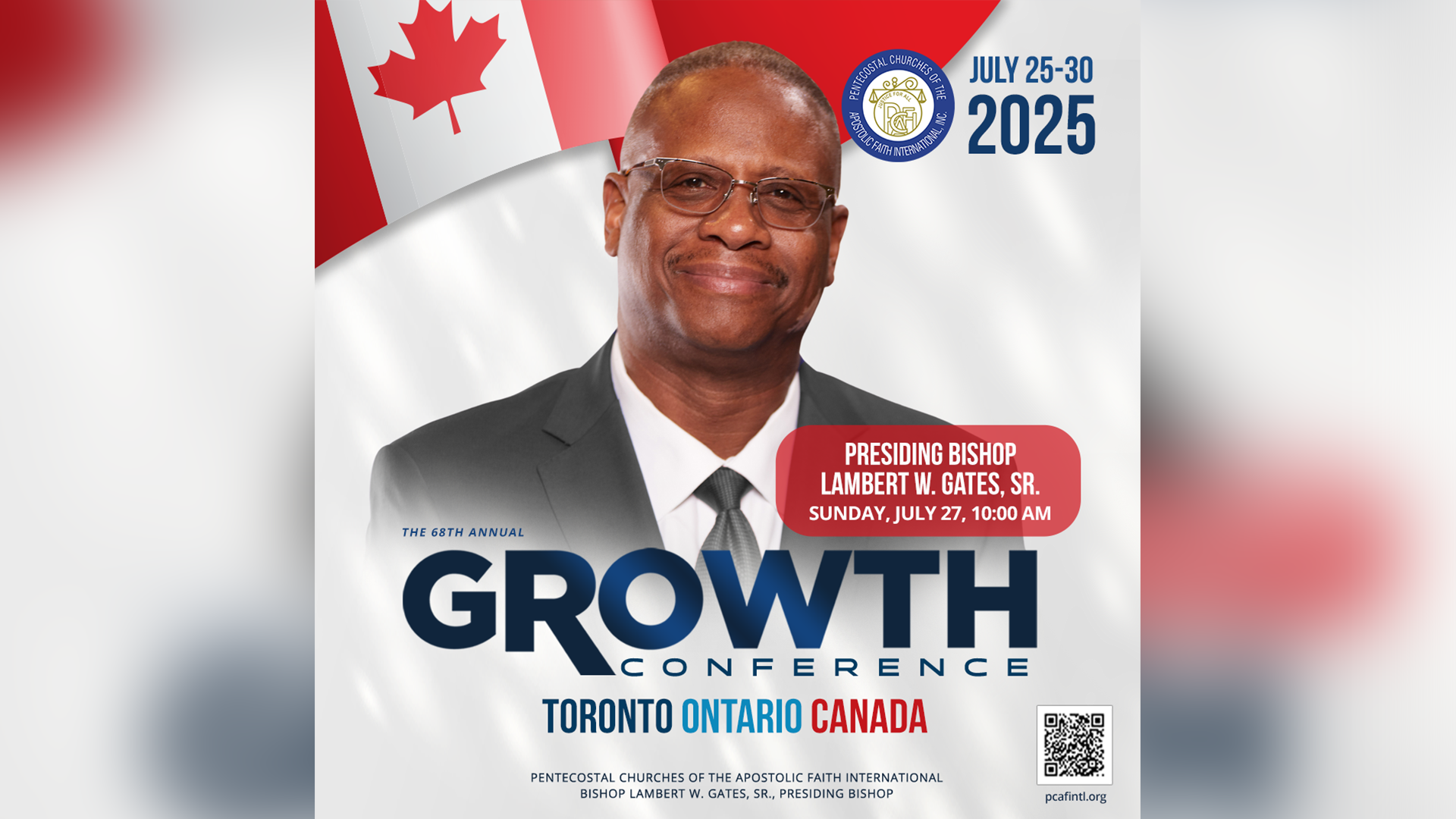 07.27.2025 - GROWTH 2025 Sunday Morning Service - Bishop Lambert W. Gates, Sr.