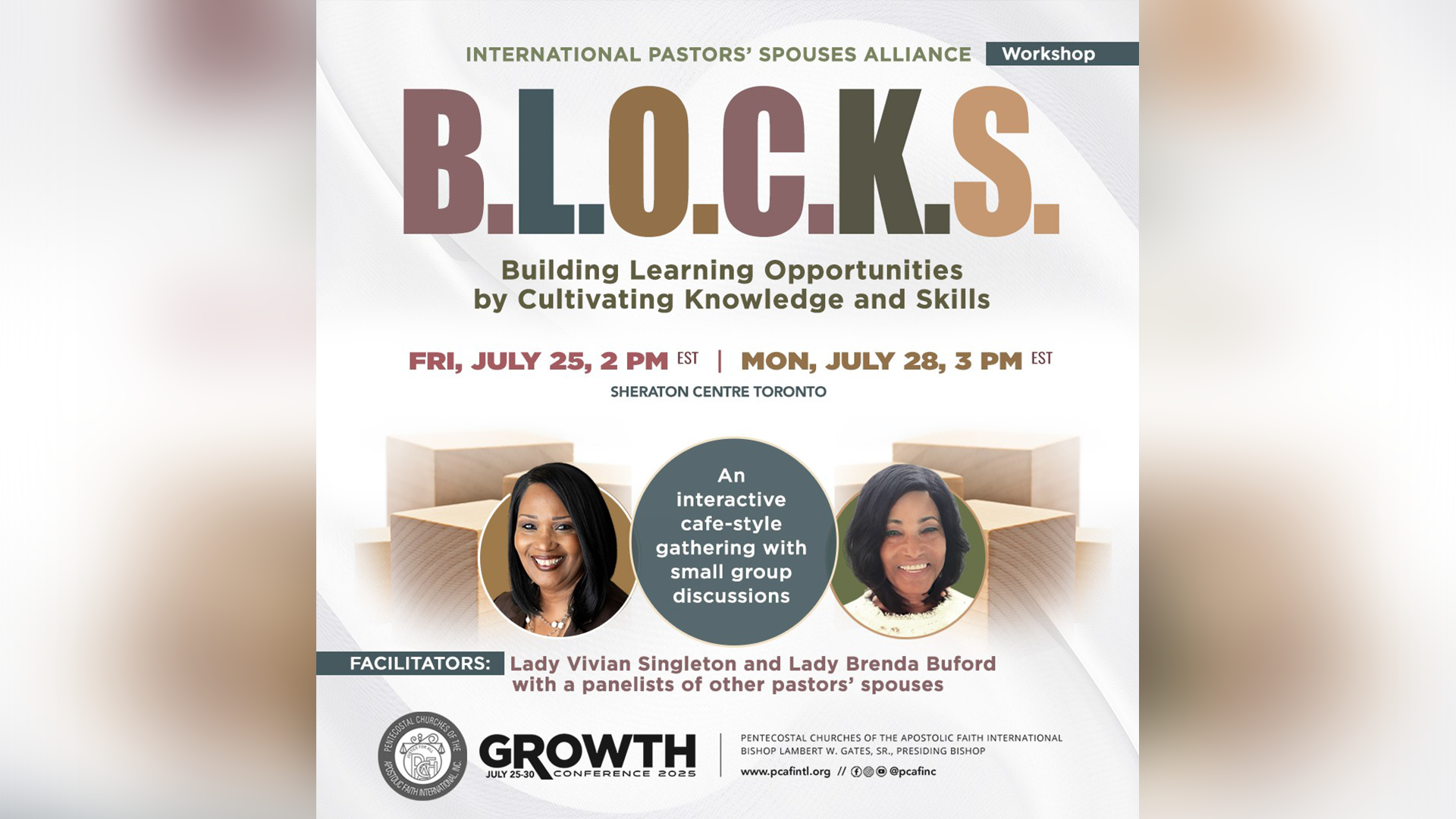 07.25.2025 - Pastor and Minister Spouses Seminar: B.L.O.C.K.S. — Building Learning Opportunities, Cultivating Knowledge and Skills, Part I