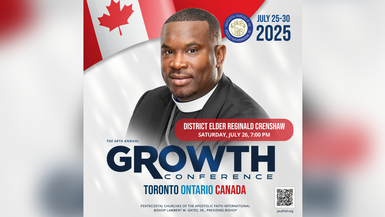 07.26.2025 - GROWTH 2025 Saturday Evening Service - District Elder Reginald Crenshaw