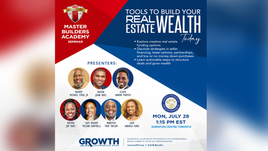 07.28.2025 - Master Builder Seminar:"Tools to Build Your Real Estate Wealth"