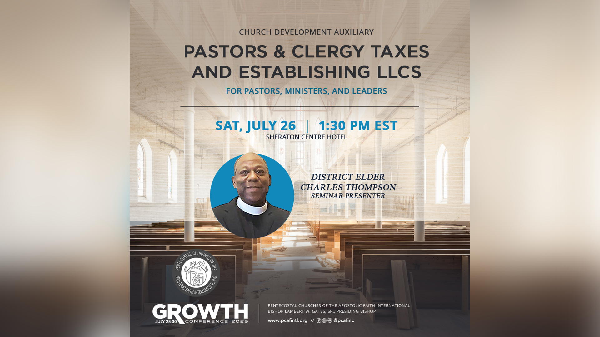 07.28.2025 - Church Development Seminar: Pastors & Clery Taxes and Establishing LLCs