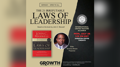 07.28.2025 - IUPA Seminar: 21 Irrefutable Laws of Leadership by John Maxwell