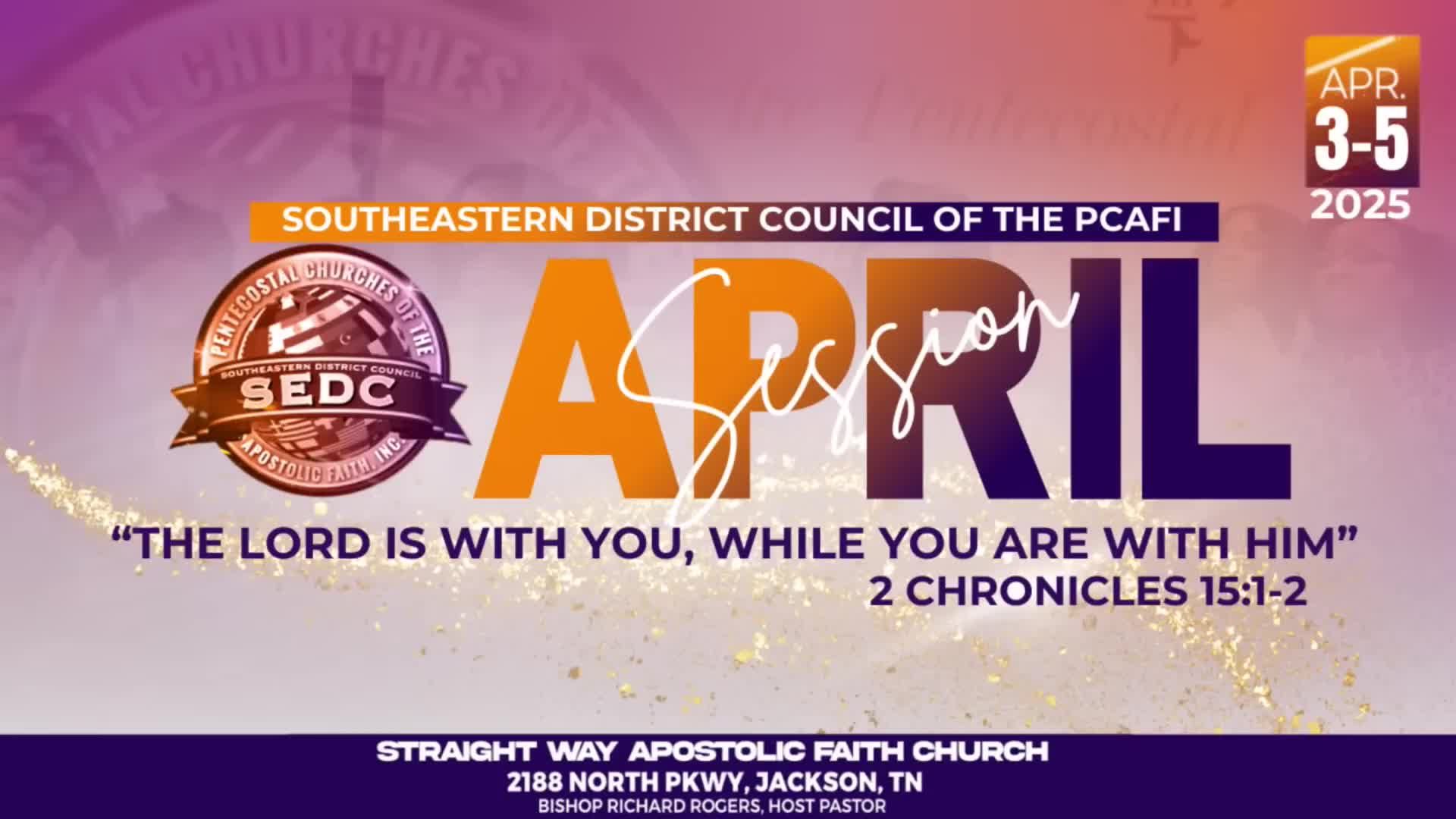 April Session - Saturday Night Youth Service - 04.05.2025
