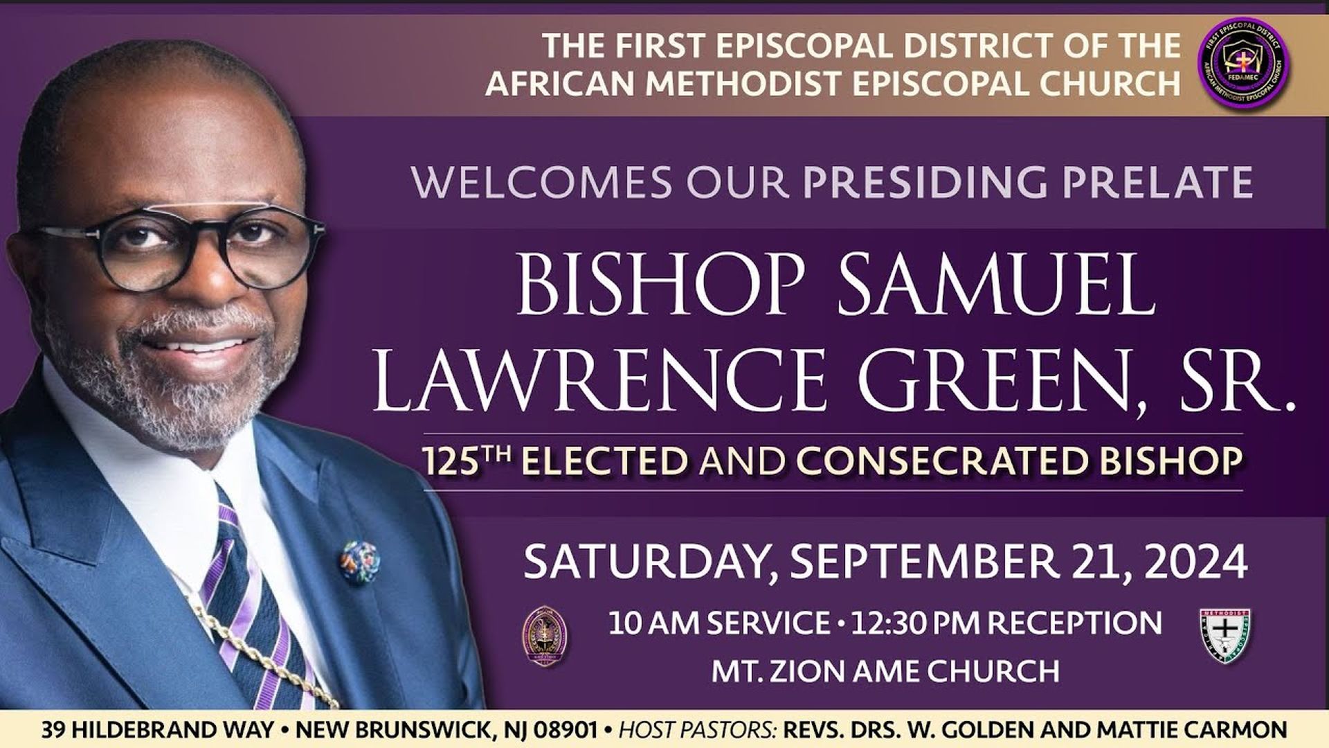 Welcome Celebration for Bishop Samuel Lawrence Green, Sr.